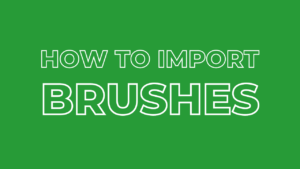 how to import brushes to procreate
